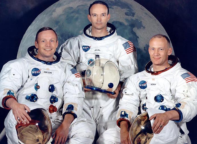 Armstrong, Collins y Aldrin