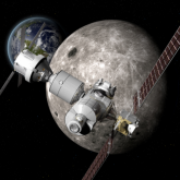 Planes para construir una estación orbital lunar